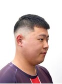 王道クロップ×ハイフェードスタイル清潔感短髪メンズスタイル