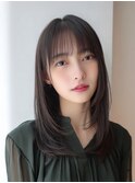 3分スタイリング/ミディアムレイヤー/韓国/髪質改善/縮毛矯正