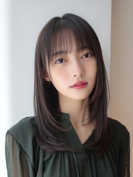 セントラル 三宮店(central) 3分スタイリング/ミディアムレイヤー/韓国/髪質改善/縮毛矯正