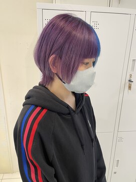 デイジー インデックスヘア 大島店(DAISY index hair) クラゲヘアー/ラベンダー/デザインカラーツートーンカラー大島