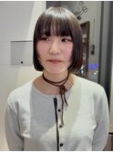 ミニボブ×フェイスレイヤー