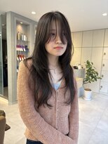 シエル バイ ケンジ 登戸 生田(CIEL by KENJE)&nbsp;ロングレイヤー/ハッシュカット/韓国ウルフ/チャコールグレー