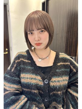 ジアン(GIEN) くすみベージュ×ボブ@吉野