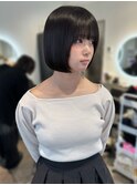 あご下王道ボブ 梅田