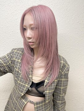 テトラ バイ ネオリーブ 横浜西口店(tetra by neolive) ウルフカットデザインカラーダブルカラーハッシュカット