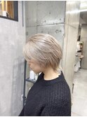 【森田限定】ショートウルフ×ホワイトアッシュ