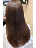 艶々ベージュ×ストレートロング