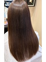 ヘアサロン トラヴィス(hair salon Travis) 艶々ベージュ×ストレートロング