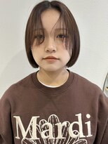 ラミエバイメルト 下北沢(lamie by melt) ミニボブ レイヤーカット 顔周り 前髪 ショコラブラウン 下北沢