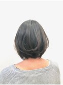 大人かわいいナチュラルマッシュ/ショートボブ/艶カラー30代40代