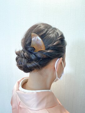 ヘアーデザイン サンライズ(Hair Design SUNRISE) ヘアセット/入学式ヘア/ギブソンタック/着物