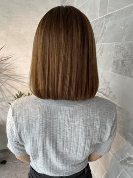 ジル アンク(Jill ankh) 《Jill ankh姫路駅前》ブリーチ履歴あり 縮毛矯正 ボブ