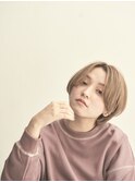ボブ/カーキグレージュ/マッシュショート/大人かわいい[新宿駅]