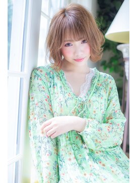 ロンド ラマ 岐阜(Lond bla-ma) 【Lond bla-ma】川瀬賢翁　ふわっと可愛いミディアムボブ♪