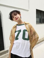 ウォーター 表参道(WATER)&nbsp;ハンサムショート/センターパート/こなれヘア