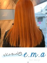 エマヘアデザイン(e.m.a Hair design) ビビットオレンジ