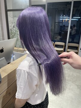 エイト ヘアサロン 渋谷本店(EIGHT) パープルカラー　e70