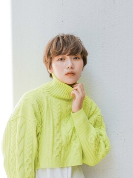 カフ(CAF) CAF FUKO/ベージュ/ニュアンスパーマ/ショート/大阪/心斎橋