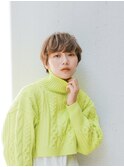 CAF FUKO/ベージュ/ニュアンスパーマ/ショート/大阪/心斎橋