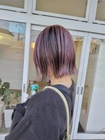 ウィン(Onn) ボブ×アンブレラカラー(モーブピンク)