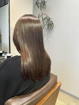 ワ ヘアー(wa-hair) シルキーベージュ×ステップボーンカット×プチ髪質改善