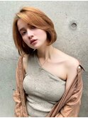 トレンドカラー×大人ガーリーワンホンヘア