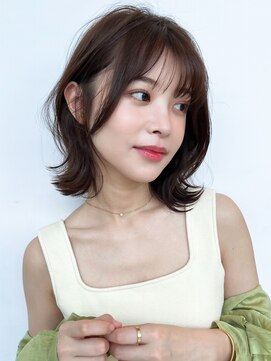 ロンド エスポワール 錦糸町(Lond espoir) 〇韓国前髪くびれ巻きヨシンモリピンクベージュシースルーバング