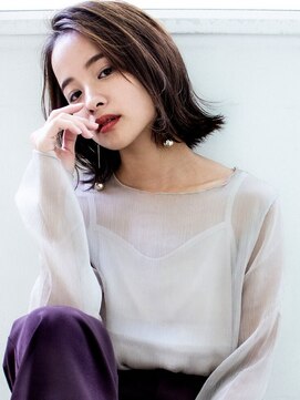 アンルポン 梅田(un le pont) 【un le pont梅田】大人ナチュラルボブ１