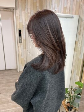 ネウィ 国分寺(newi) ミディアムレイヤー/グレージュ/くびれヘア