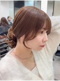 7032艶髪グレーベージュミルクティーアッシュ透明感ポニーテール