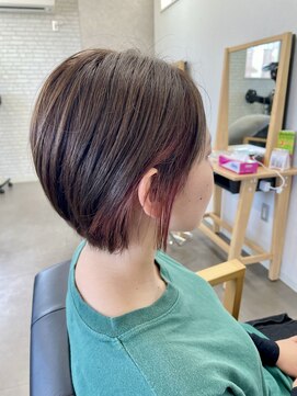 エアリコ ショート*アッシュ×ピンク