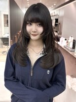 ロンドシエル 横浜(Lond ciel)&nbsp;ウルフ×レイヤーカット【矢野克典】横浜地毛風グレージュ