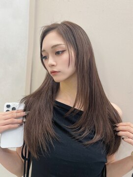 ジーナ 高田馬場(Zina) 髪質改善＊ワンカールベージュミディ＊美髪 【Zina 高田馬場】