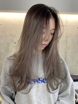 ソル オモテサンドウ 表参道 青山(SOL . OMOTESANDO)&nbsp;ミルクティーベージュダブルカラーグレージュカラーハイライト