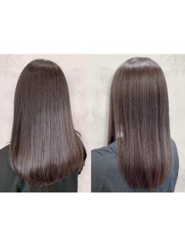 『髪質改善!!極上トリートメント』7工程で潤いをぎゅっと閉じ込め、芯から潤いを与えうるツヤ髪に☆