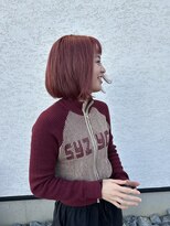 カフネ(cafune)&nbsp;赤髪ボブ