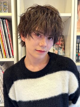 オーシャントーキョー サニー 原宿(OCEAN TOKYO Sunny) 波巻きパーマニュアンス波巻きマッシュウルフ