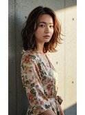20代,30代,40代ふんわり揺れる大人フェミニンボブ