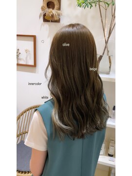 ヘアルーム クオーレ(hair room Cuore) innercoler_olivebeige
