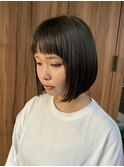 小顔見せ×毛先のまとまり◎大人可愛い艶感ボブ