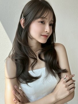 ミンクス渋谷スマートサロン(MINX shibuya smart salon) 【MINX】顔まわり似合わせカット+暗めカラーロング_渋谷