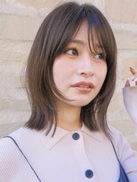 ガーデン 銀座(GARDEN)&nbsp;顔まわりレイヤー/ボブ/ココアベージュ/切りっぱなし/小顔/銀座