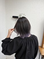 リングバイモアムー(Ring by Moremuu) インナーパープル ブリーチ2回くびれボブ