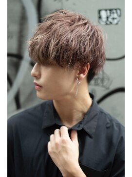 ヴェイン 渋谷(vain) アップバングパーマメンズ髪型束感渋谷