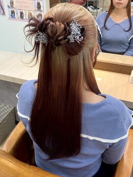 アップスニニー(up's niny) 清楚でキレイなスタイル『カチモリハーフアップ♪』