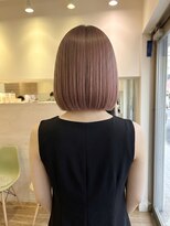 ロータス ヘアデザイン 船橋店(Lotus Hair Design)&nbsp;☆　ボブ　ｘ　ベージューピンク　☆　/ボブ/ハイトーン/船橋