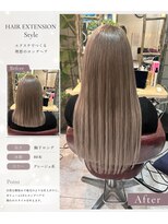 6Dエクステ 板橋店 アッシュグレーカラーエクステ