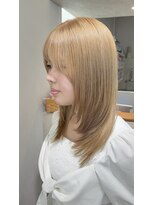 マロウイヴ(mallow eve)&nbsp;《花屋併設の美容院》ケアブリーチ×ハイトーン