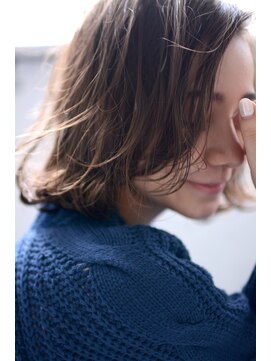 ベター(better) ミルクティーカラー くせ毛風 ルーズ short