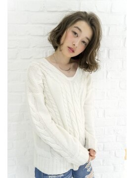 エアー 大阪(AIR) ☆air-OSAKA☆栃本優美☆ゆるウェーブボブ☆アッシュブラウン